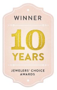 Kirk Kara won the Jewelers Choice award in bridal design ten years in a row