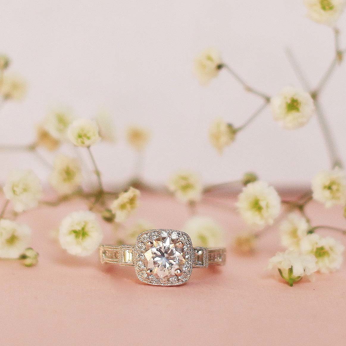 vintage inspired engagement ring