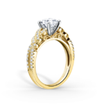 Yellow gold and diamond ring from Kirk Kara