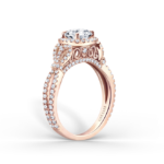 Rose gold and diamond ring from the Kirk Kara Pirouetta Collection