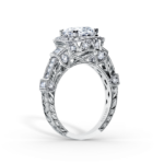 White gold and diamond Kirk Kara engagement ring